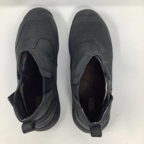 NEW Keen men's Revel IV Waterproof Chelsea boots size 10 43 black leather pullon - Picture 4 of 9